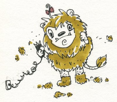 Cowardly Lion by Karin Yamagiwa Madan