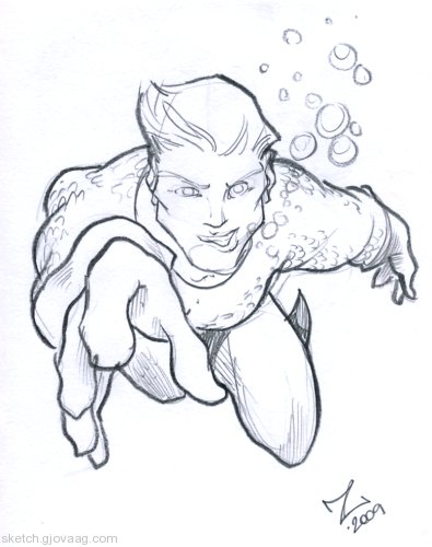 Zeca's Aquaman Sketch