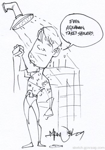 Manny Trembley's Aquaman Sketch